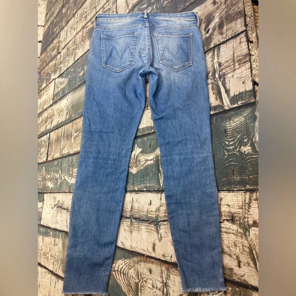 🍄 Mother Looker Zip Fray Wash Home Sweet Home Jeans - Picture 2 of 15
